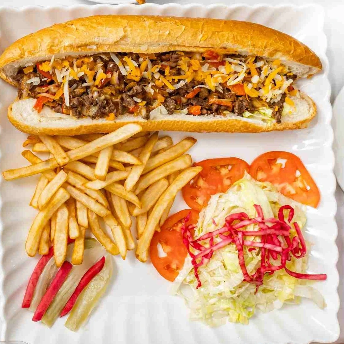 Beef Donair Wrap with traditional toppings at Shawarmero Lebanese Grill Calgary